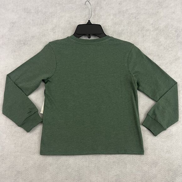 Volcom Girls XXS 4 Green Long Sleeve Shirt Palm Tree Logo NWT Casual - Picture 4 of 8